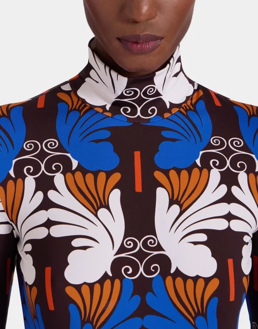TurtleneckAli Chocolate in Skinny Jersey