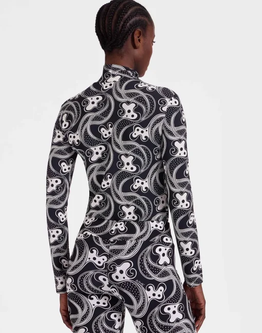 TurtleneckAperol Black & White in Skinny Jersey