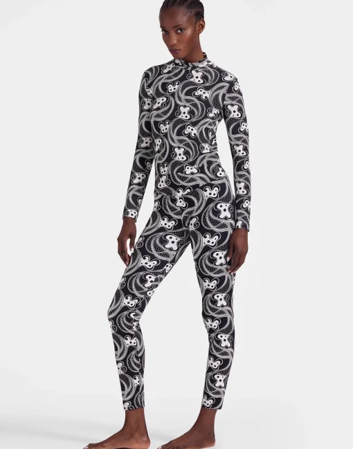 TurtleneckAperol Black & White in Skinny Jersey