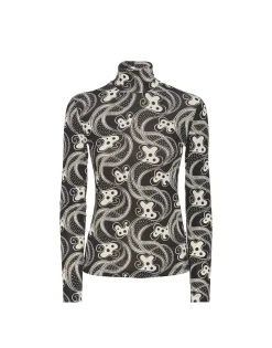 TurtleneckAperol Black & White in Skinny Jersey