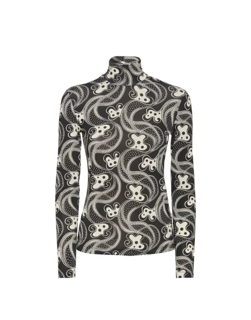 TurtleneckAperol Black & White in Skinny Jersey