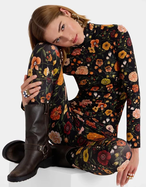 TurtleneckBotticelli Black in Skinny Jersey