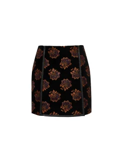 Twiggy SkirtRosette Black in Jacquard