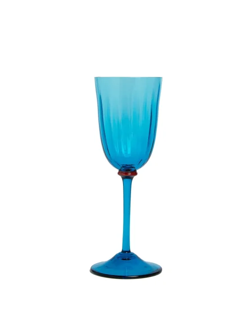 Wine Glasses Set Of 2Turquoise in Murano Glass