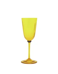 Wine Glasses Set Of 2Yellow in Murano Glass