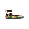 Winter Ballerina FlatsDendera Light Blue in Cotton Velvet